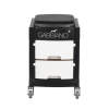 POMOCNIK - TABORET DO PEDICURE 16-1 BLACK/WHITE